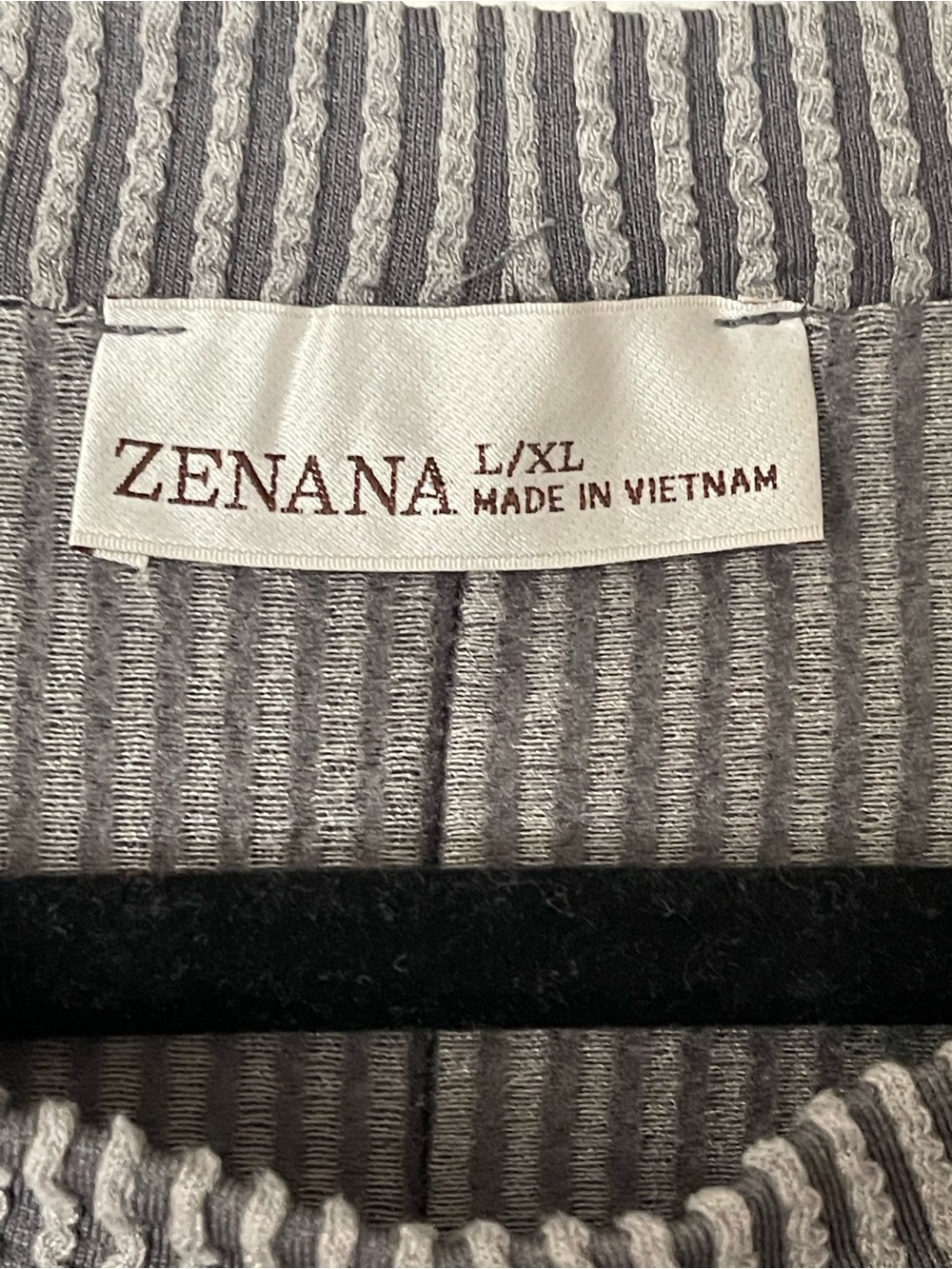 Zenana Outfitters Ribbed Short-Sleeve Top in Green and Gray - Picture 6 of 7